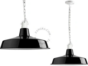 black metal pendant light - Ø 40 cm