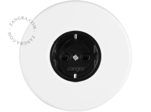 zwart stopcontact - type F