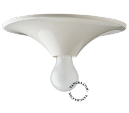 applique ou plafonnier blanc - Ø 25 cm