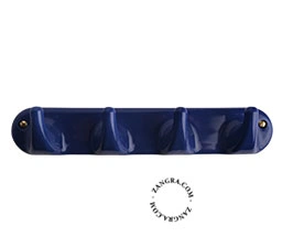 kledinghaak in porselein - blauw 4