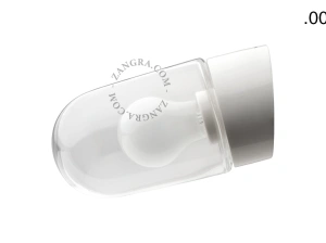 badeværelse væglampe i porcelæn med glasskærm – Ø 10cm - IP54