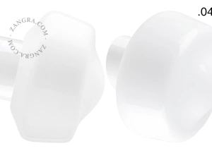 biała porcelanowa lampa ścienna David - Ø 10 cm