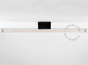 lampe S14d en porcelaine noire - 50 cm