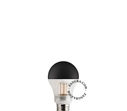 E27 dimbar filament LED ljuskälla - svart och klart glas - 2700K - 2,5W