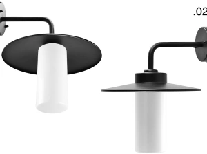black wall light Eduardo - IP54