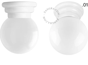 white porcelain Art Deco light Daniel