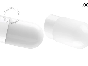 biała porcelanowa lampa ścienna David - Ø 10 cm