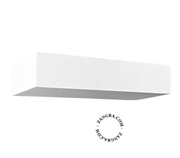 überstreichbare Wandleuchte Carl aus Gips - 30 cm