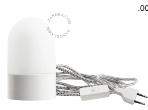 Tisch- oder Wandleuchte aus Porzellan - Glaskugel - Ø 10 cm