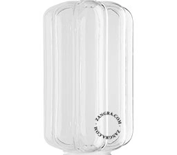 gennemsigtig glas lampeskærm