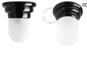 black porcelain Art Deco light Daniel