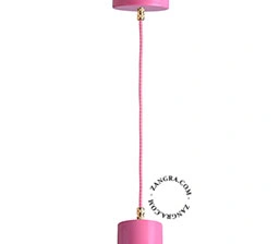 lampada a sospensione rosa - Ø 8,5 cm