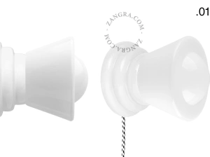 white porcelain Art Deco table or wall light