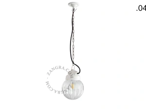 hanglamp van porselein en glas  - IP54