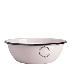 rosa emaljskål - Ø 20 cm