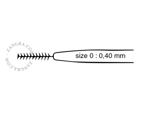 size 0 - 0,40 mm