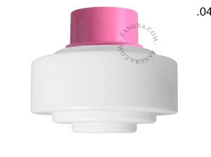 pink wall or ceiling light - glass shade - Ø 10 cm
