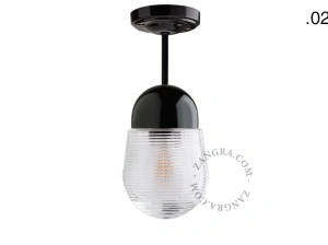 lampa porcelana ze szklanym kloszem