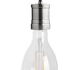E40 silverfärgad lamphållare