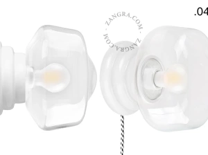 white porcelain Art Deco table or wall light