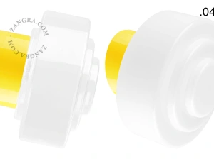 yellow porcelain wall light David - Ø 10 cm