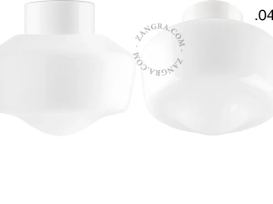 Leuchte David aus weißem Porzellan - Ø 10 cm