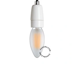 oprawka żarówki E14 porcelanowa biała