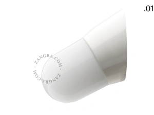 applique blanche - globe en verre - Ø 11 cm