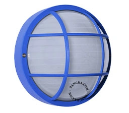 blauwe vochtwerende lamp - IP44