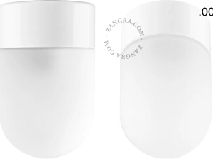 Leuchte David aus weißem Porzellan - Ø 10 cm