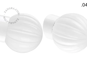 biała porcelanowa lampa ścienna David - Ø 10 cm