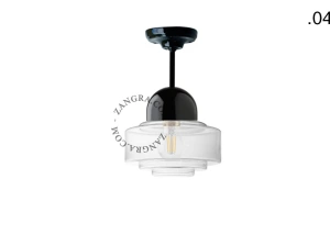 lampa porcelana ze szklanym kloszem