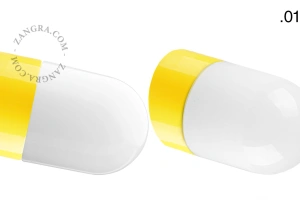 yellow porcelain wall light David - Ø 10 cm