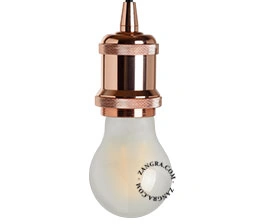 E27 rosagoldene Fassung