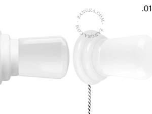 white porcelain Art Deco table or wall light