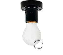 svart bakelit vägg- eller taklampa