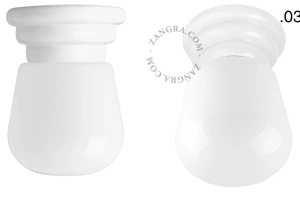 white porcelain Art Deco light Daniel