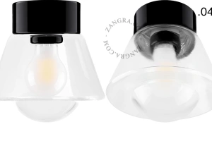 black porcelain lamp David - Ø 10cm