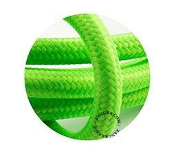 fabric cable - fluo green
