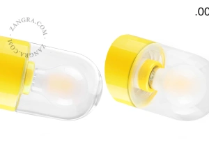 yellow porcelain wall light David - Ø 10 cm