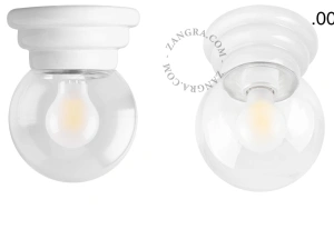 white porcelain Art Deco light Daniel