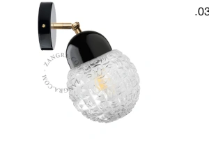 lampa porcelana ze szklanym kloszem
