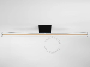 black wall or ceiling light S14d - 50 cm