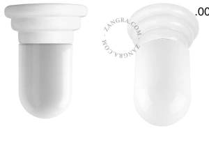 white porcelain Art Deco light Daniel