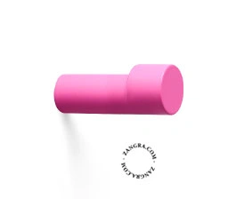 gelakte messing haak - roze