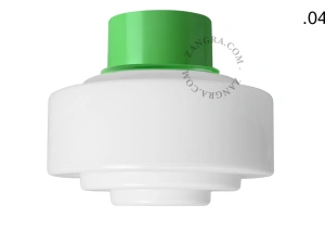 applique ou plafonnier vert - globe en verre - Ø 10 cm