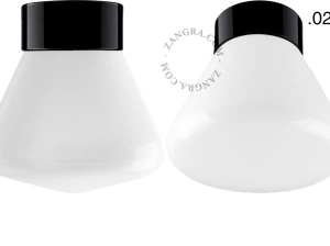 black porcelain lamp David - Ø 10cm