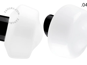 czarna porcelanowa lampa ścienna David - Ø 10 cm