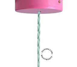 roseta de teto rosa