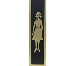 vintage pictogram vrouwentoilet